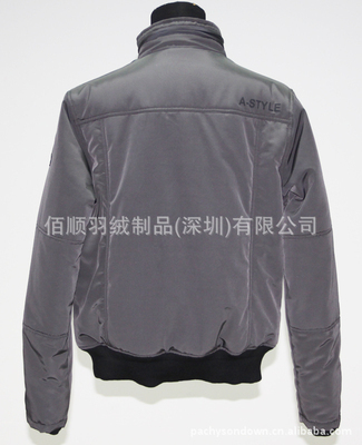 【真牛皮拼接多口袋保暖棉衣外貿(mào)服裝工廠生產(chǎn)批發(fā)供應來樣訂做116】價格,廠家,圖片,服裝加工,佰順羽絨制品(深圳)-